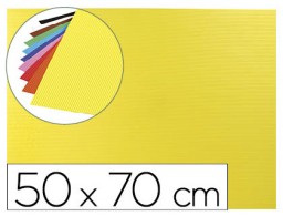 Goma EVA ondulada Liderpapel 50x70cm. 2,2mm. de espesor amarillo